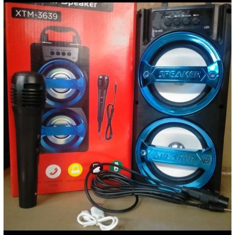 SPEAKER BLUETOOTH KARAOKE SUPERBASS XTM 3639 PLUS MICROPHONE