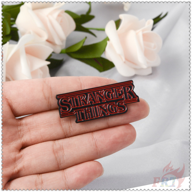 1pc Bros Pin Enamel Desain Serial Tv Stranger Things-7