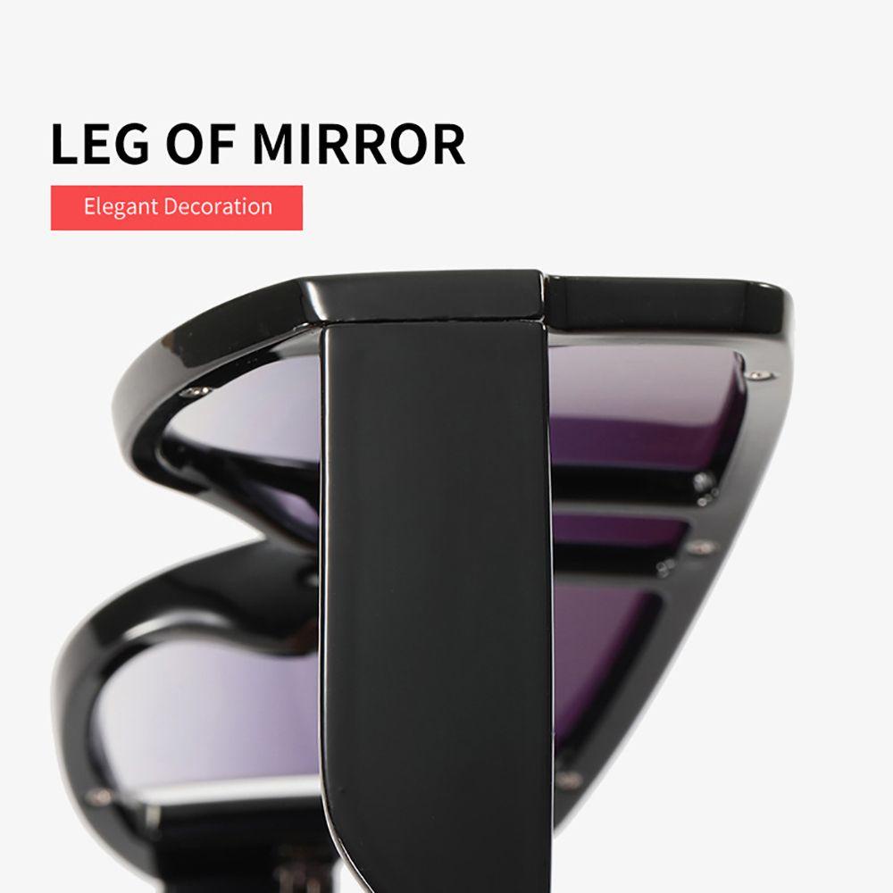 [Elegan] Kacamata Hitam Persegi Fashion Perlindungan UV Bingkai Besar Korea Perempuan Pria Kacamata Anti Radiasi Untuk Wanita Sale Rivet Eyewear Women Glasses