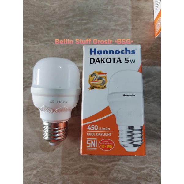 Lampu LED Hannochs DAKOTA Hemat Energi 5 Watt - Cahaya Putih