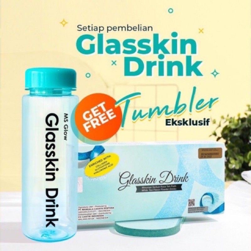 GLASSKIN DRINK MS GLOW FREE TUMBLER EXP 24