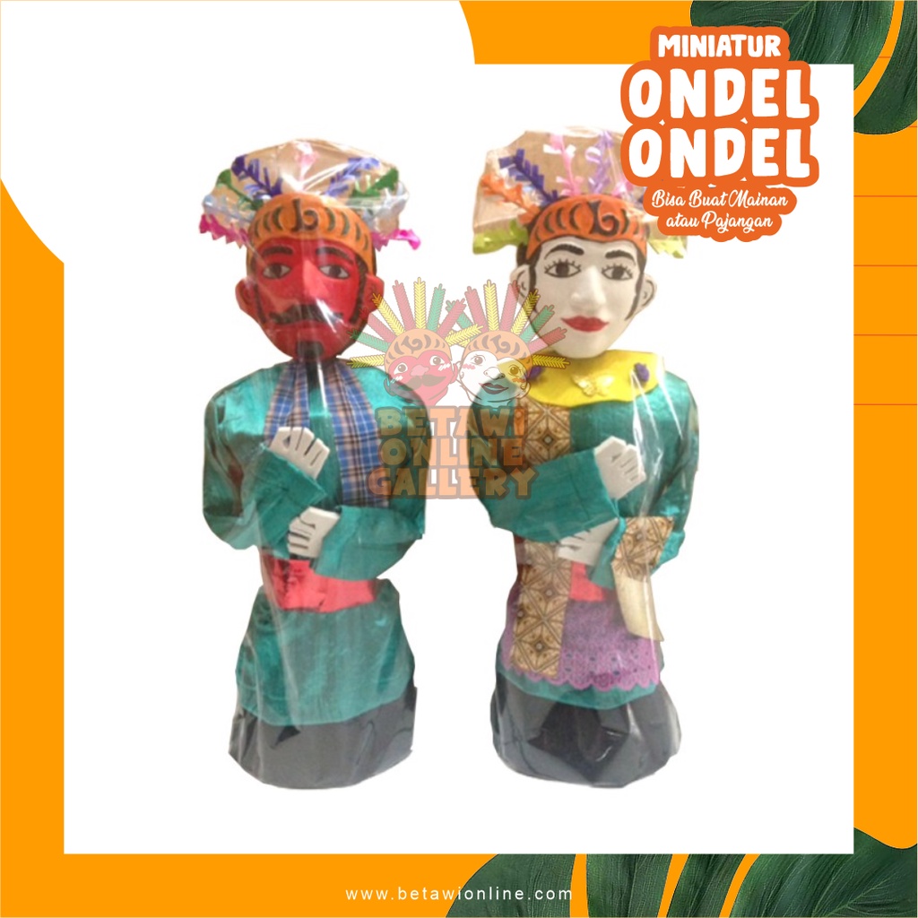 Ondel Ondel Anak Topeng spons / Topeng Karet (Bisa Masuk Anak) / Ondel Ondel