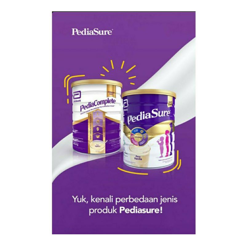 Pediasure Complete Vanila 850gr Kemasan Baru Pediacomplete Shopee Indonesia