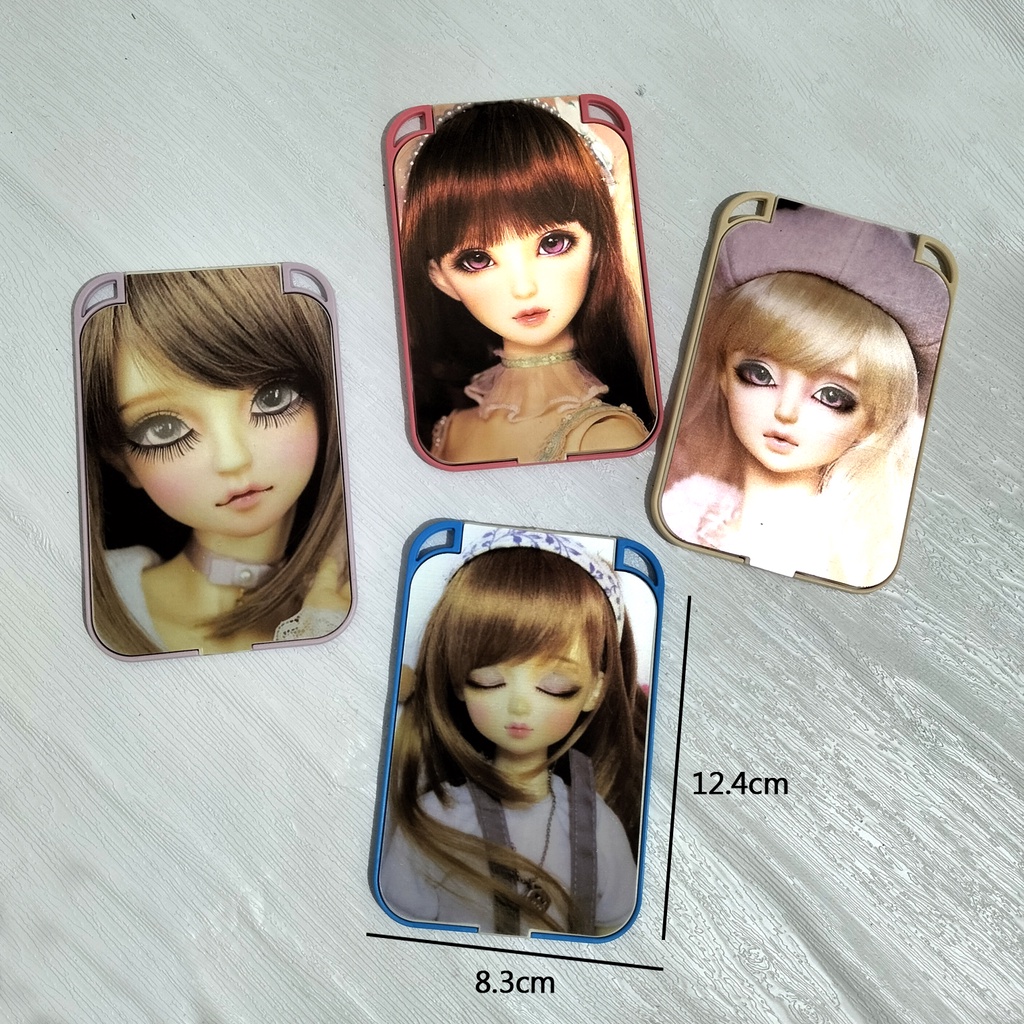 cermin paris mini cermin lipat cermin saku satu sisi kaca kecil souvenir pernikahan murah cermin sisir barbie