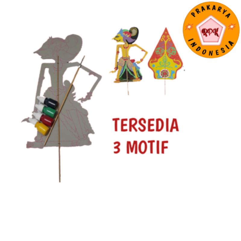 Wayang Lukis Mewarnai Wayang Prakarya Sekolah Ketrampilan Prakarya Anak Menghias Wayang Shopee Indonesia