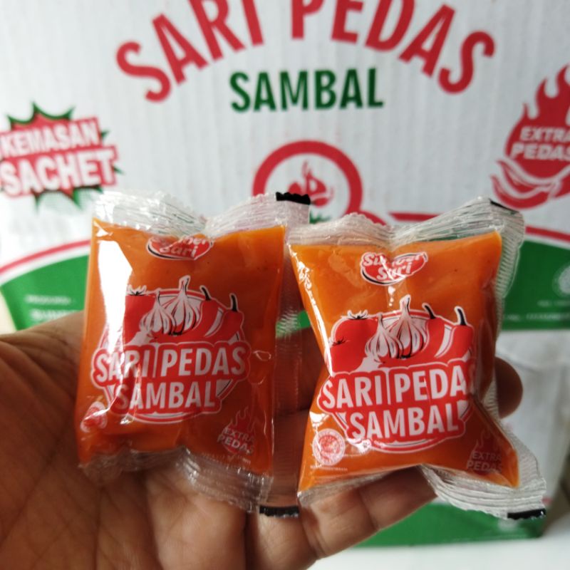 1 Dus Saus Sambal Sari Pedas Kemasan Sachet