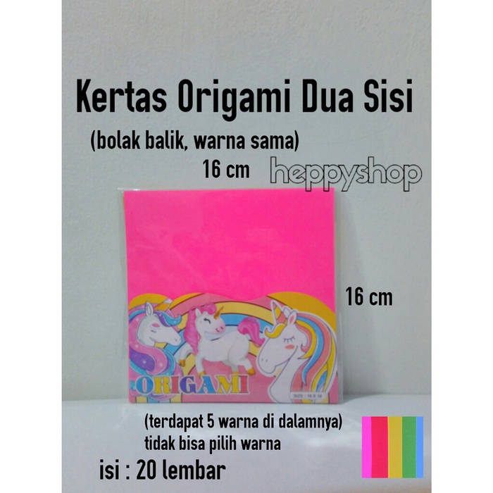 

Senikertas- Kertas Origami Double Side, Kertas Origami 2 Sisi -Kertas-Seni.