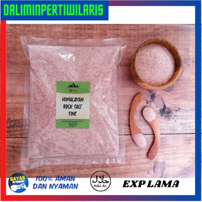 

[[BISA COD]] Himalayan Pink Sea Salt Fine Garam Himalaya Halus 1Kg 1000Gr Diet Keto BERKUALITAS Kode