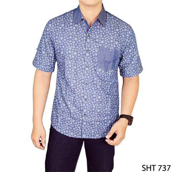 Kemeja Casual Style Slimfit Shirts-SHT 737