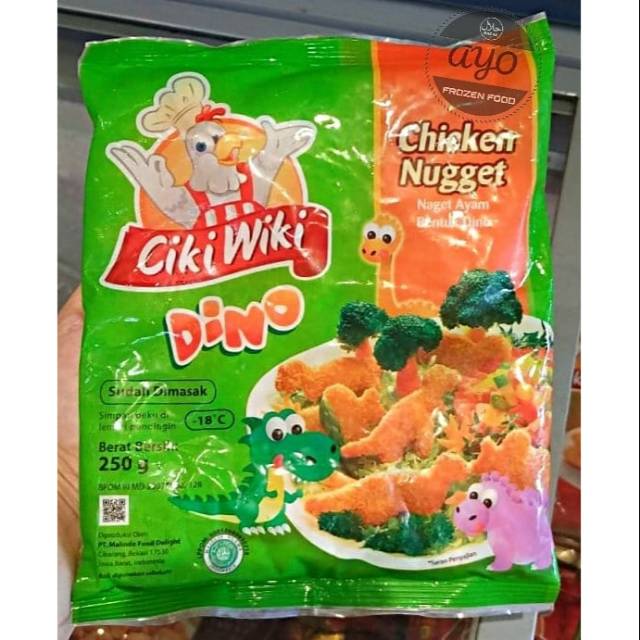 

Ciki wiki naget ayam bentuk dino