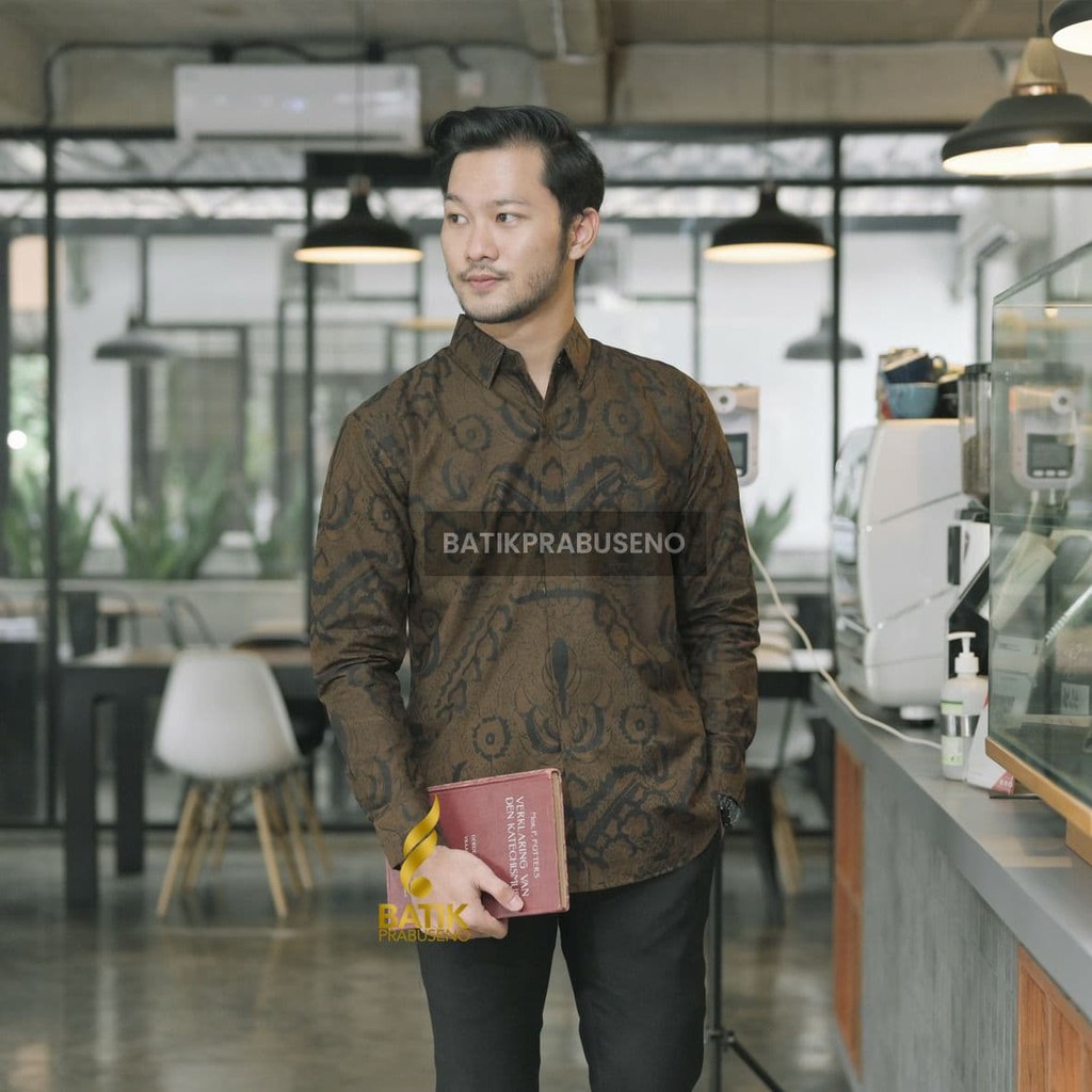 RUCIRAGATI KEMEJA BATIK PRIA LENGAN PANJANG SLIM FIT SLIMFIT ORIGINAL ORI ASLI PRABUSENO FULL FURING