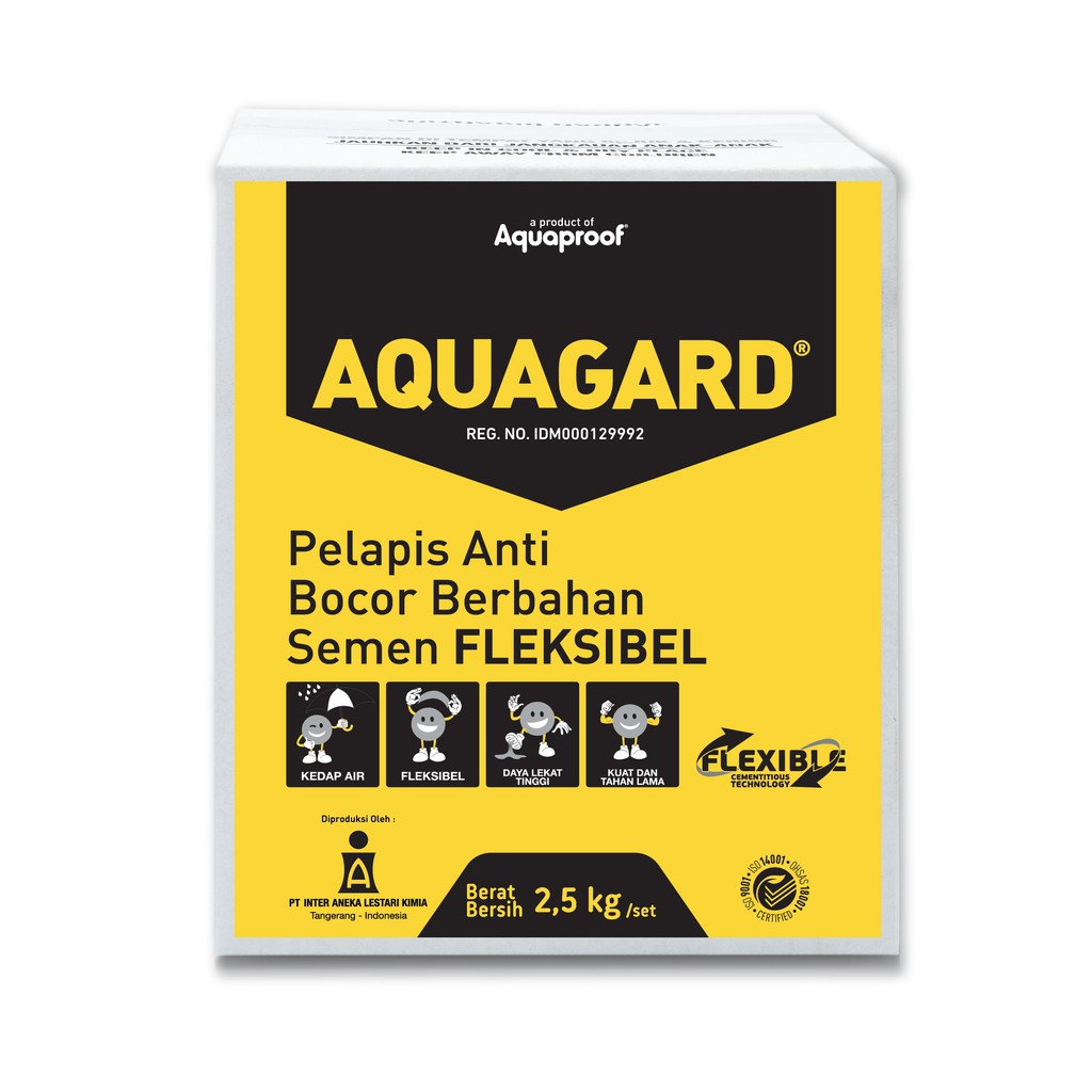 Cat Pelapis Anti - Bocor Aquagard by Aquaproof set 2.5 kg