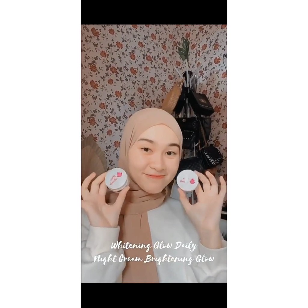 CREAM PEMUTIH GLOW DAILY BY dinz beauty /CREAM siang Whitening