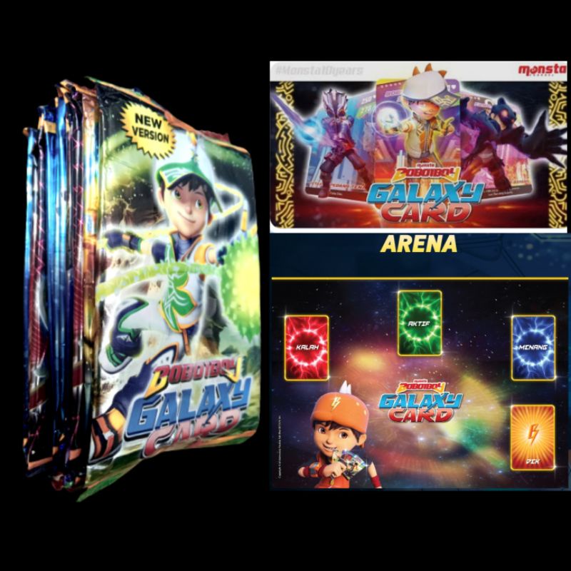 Kartu BoboiBoy Galaxy Fusion Karakter Baru Hologram (12 sachet/120Kartu)