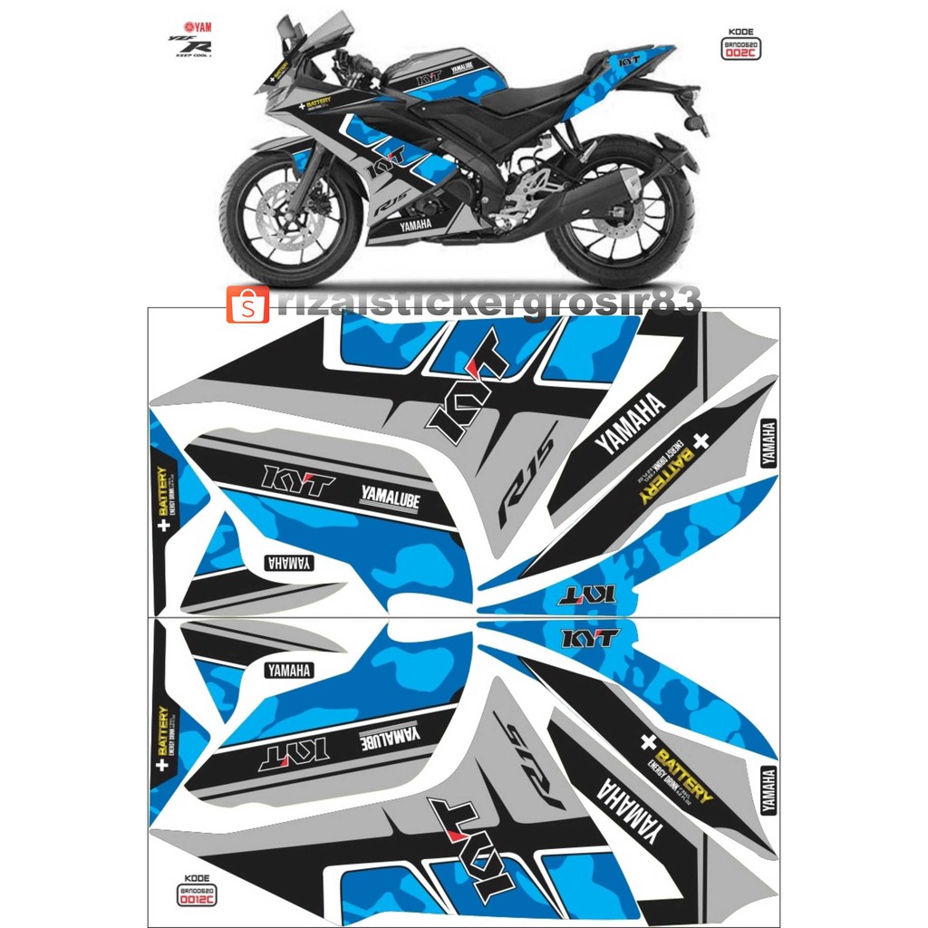 Striping decal R15 V3 MONSTER energy & Grafis