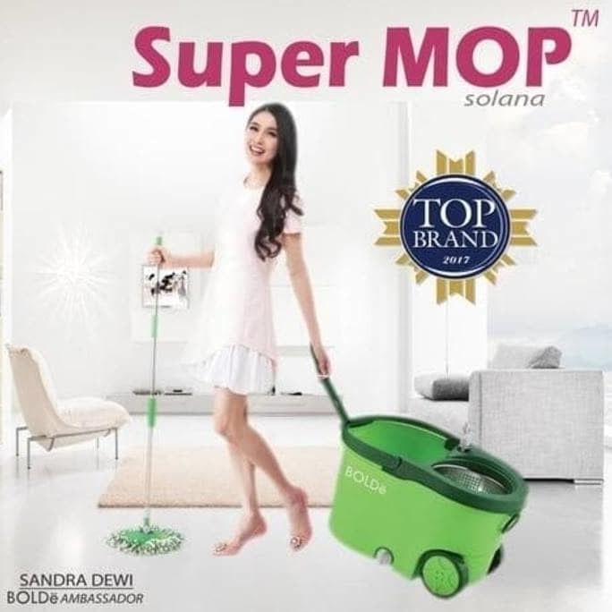 ALAT PEL Super MOP BOLDe SOLANA STAINLESS RODA ASLI SUPERMOP