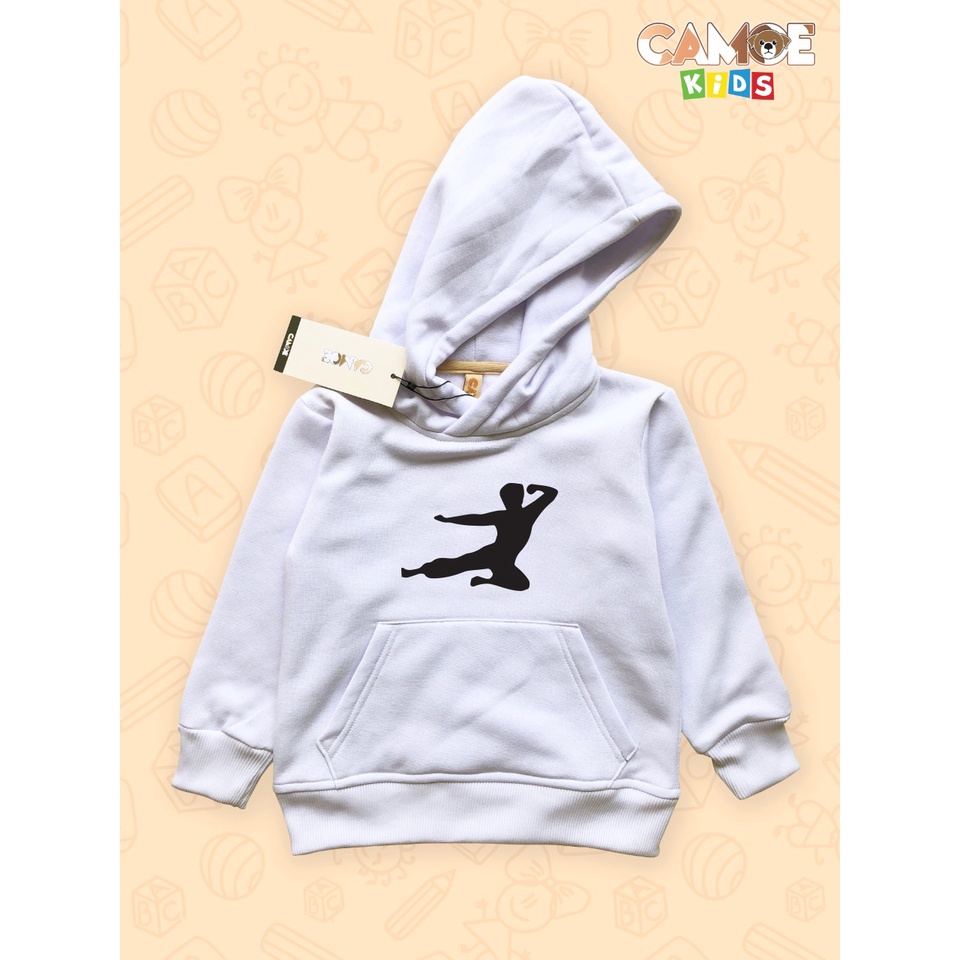 Hoodie Anak Bruce Lee kick Logo