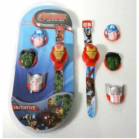 JAM TANGAN ANAK DIGITAL 4 IN 1 CHARACTER KARTUN KARET