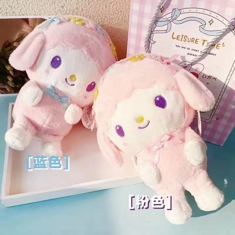 Boneka little twin bando bunga bahan plush