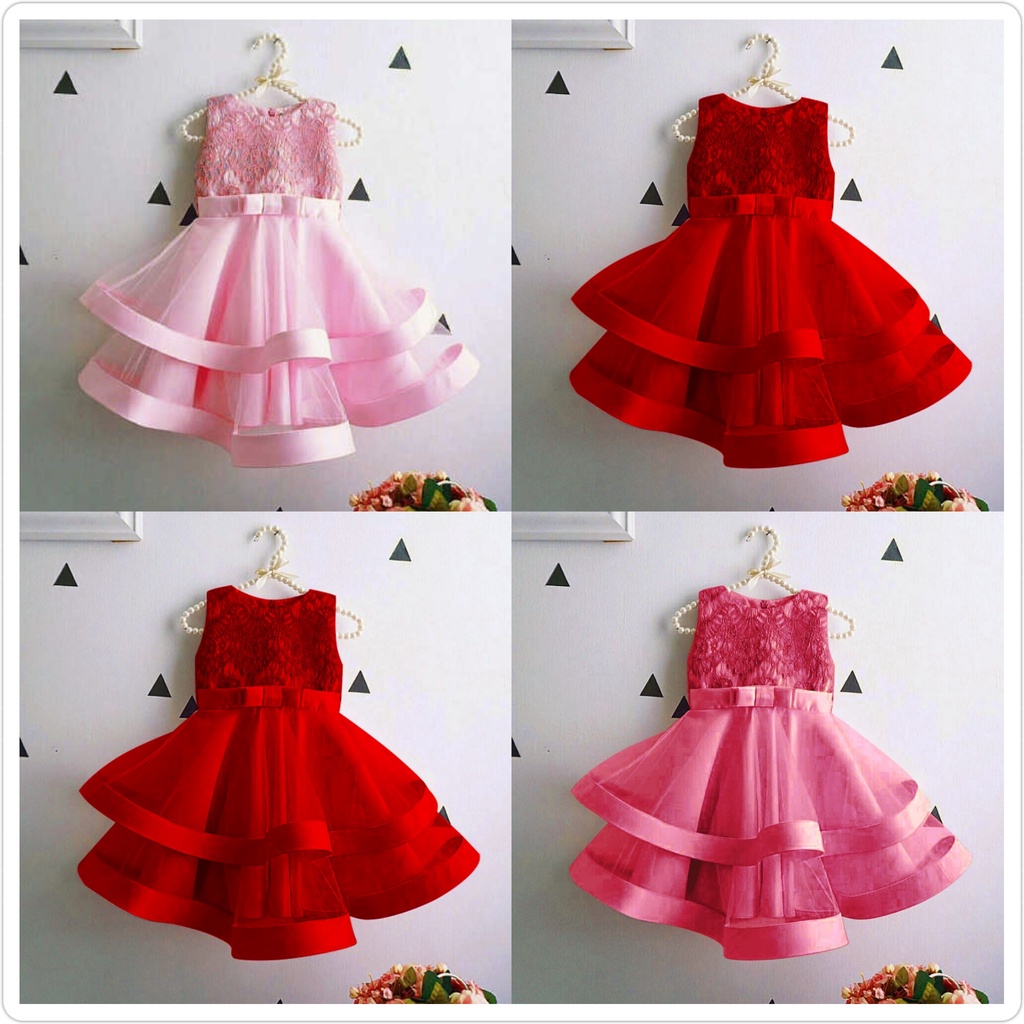 ISTANABAJU89 - DRESS GIOVANY brokat pesta kondangan/ gaun tutu anak/GAUN PESTA ANAK/DRESS ANAK/DRESS