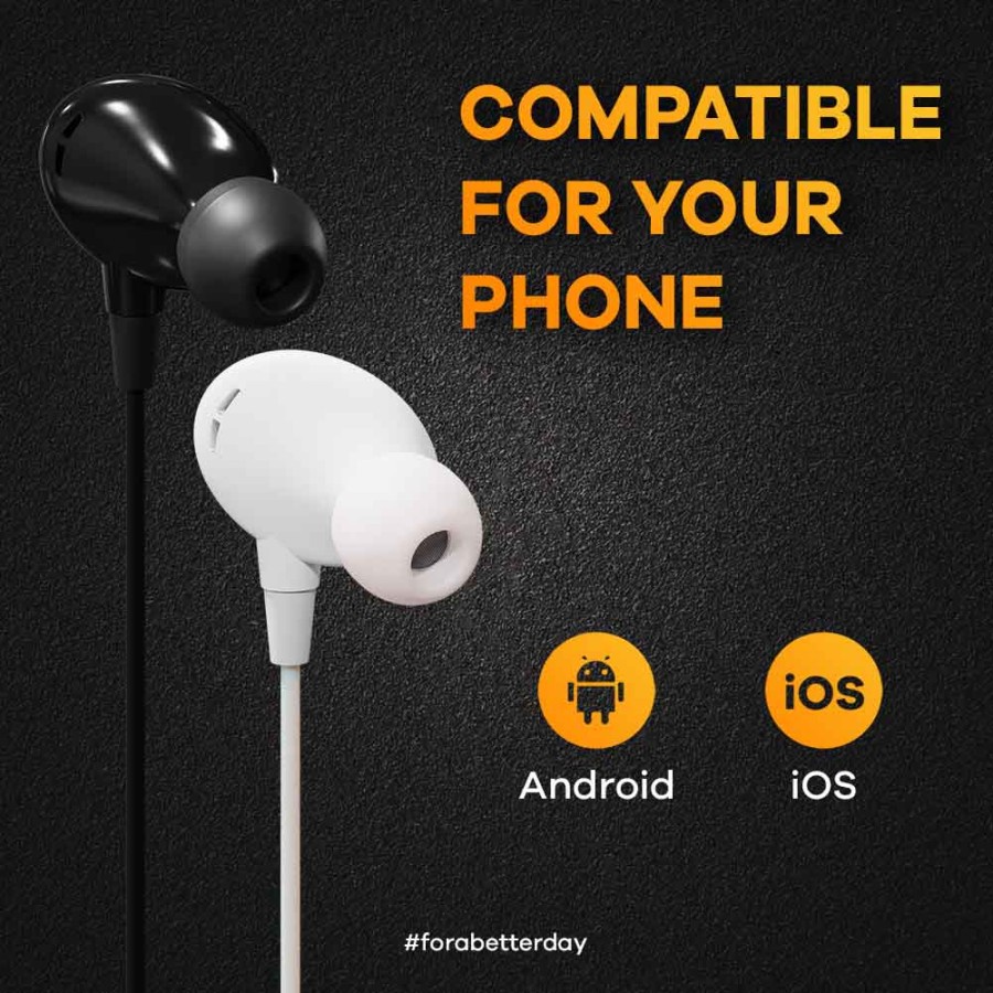 JETE Headset Bass I Earphone I Handsfree JETE HA5 - Garansi Resmi 2 Tahun