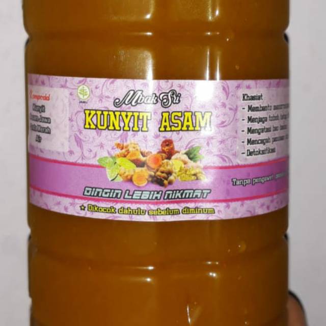 

Jamu kunyit asam.
