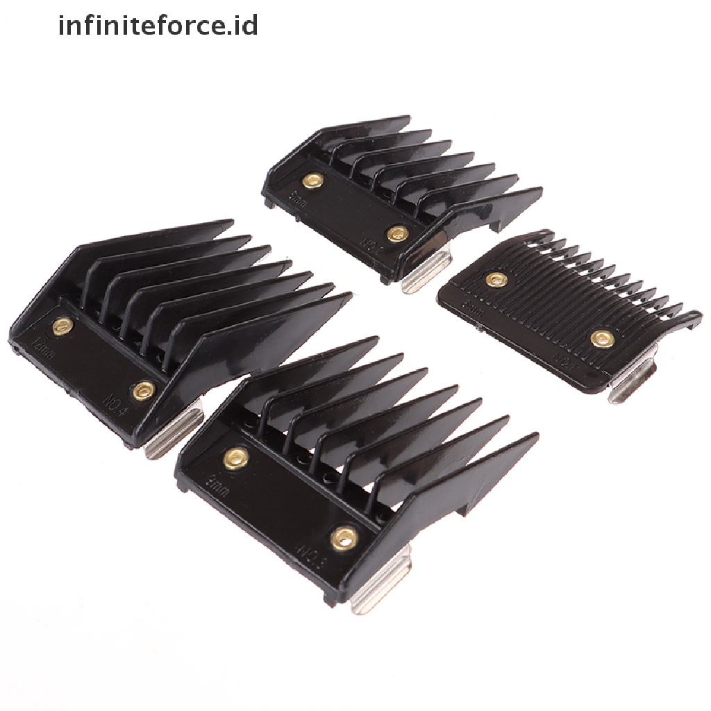 Infiniteforce.id 4Pcs / Set Sisir Panduan Potong Rambut Universal Untuk Perlengkapan Salon / Barber