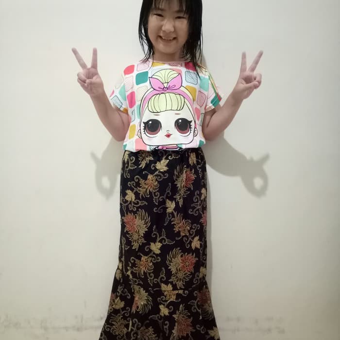 rok batik duyung anak