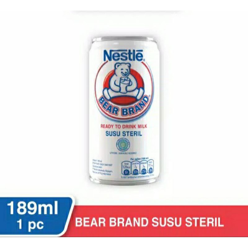 

Nestle Bear Brand Ready To Drink Milk Susu Steril READY STOCK
