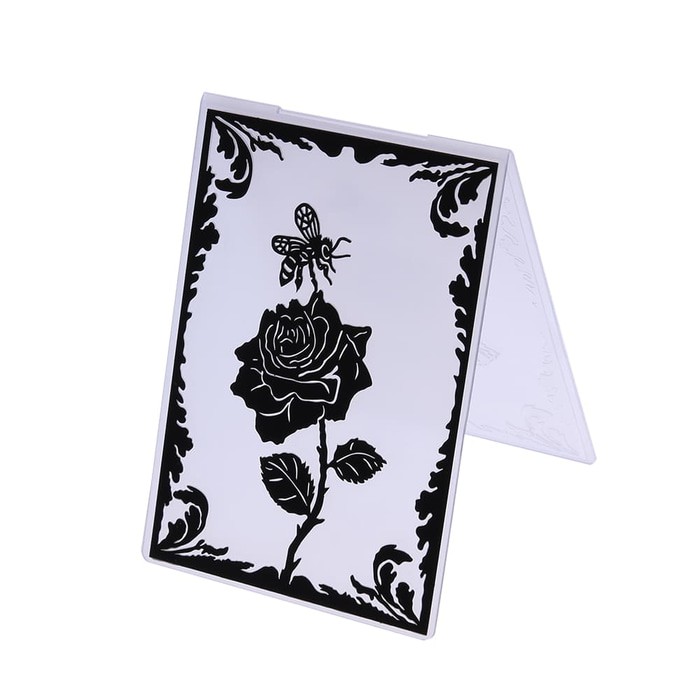 Rose and Bee Embossing Folder