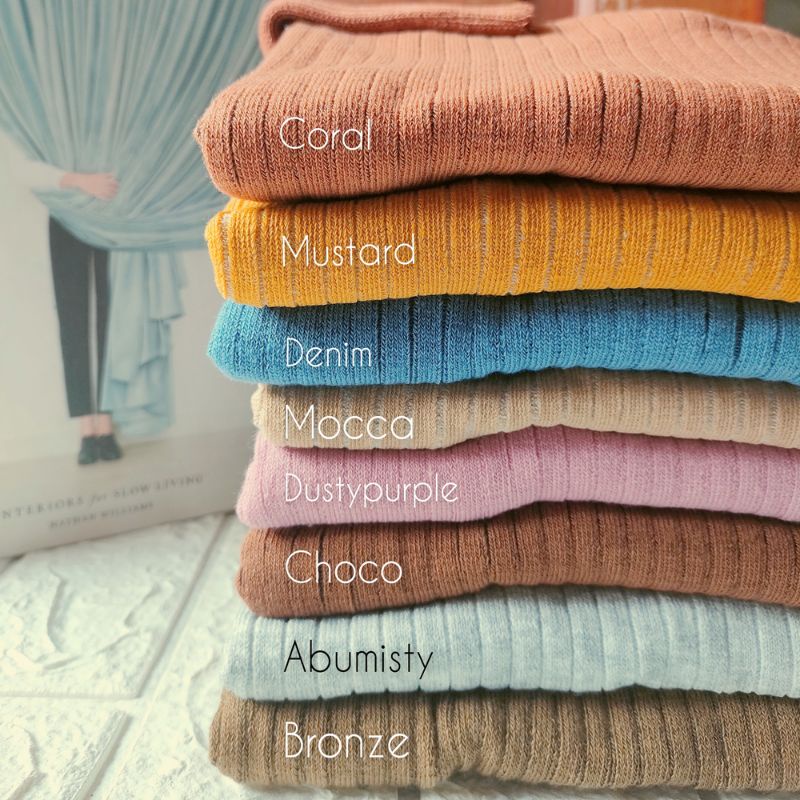 Inner Baju Manset Aisha Turtleneck Knit Dalaman Rajut Daisy