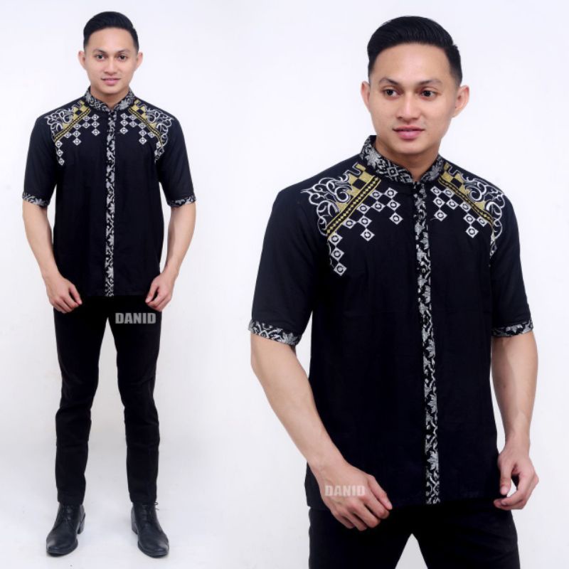 baju koko batik pria lengan pendek model terbaru