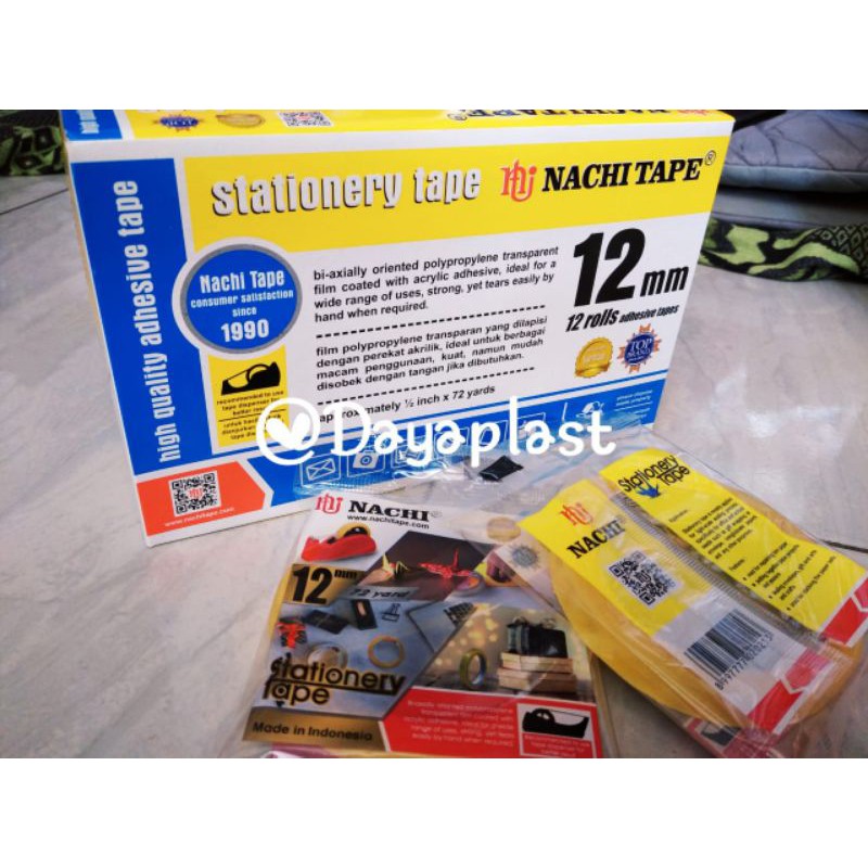 

ISOLASI NACHI 12mm/ STATIONARY TAPE 12mm