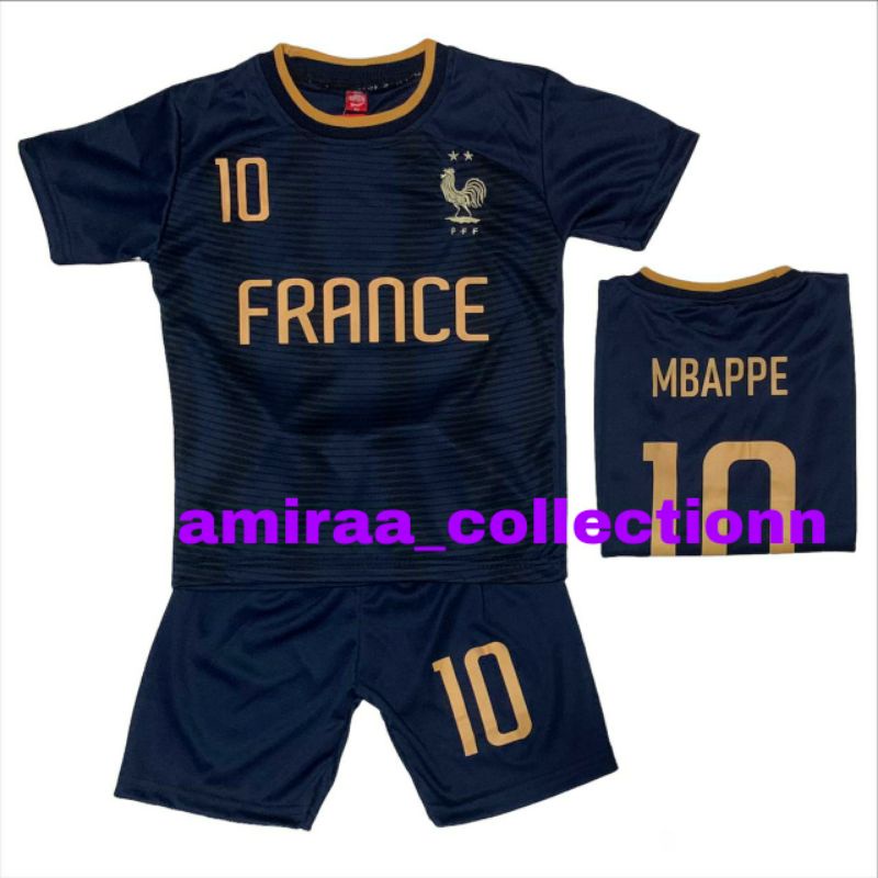 COD / SETELAN BAJU BOLA  FRANCE ANAK TERBARU  / SET BAJU BOLA ANAK LAKI LAKI TERMURAH