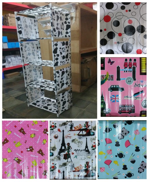 Rak Buku / Rak Serbaguna 4 Susun 5 Tingkat Motif