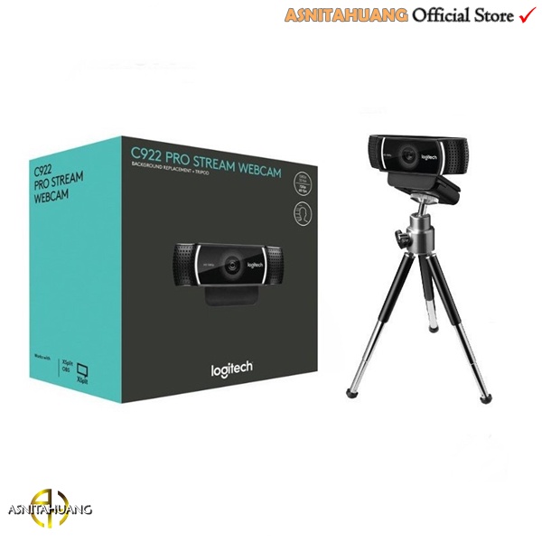 Logitech C922 Pro Stream Webcam 1080P Full HD Termasuk Tripod