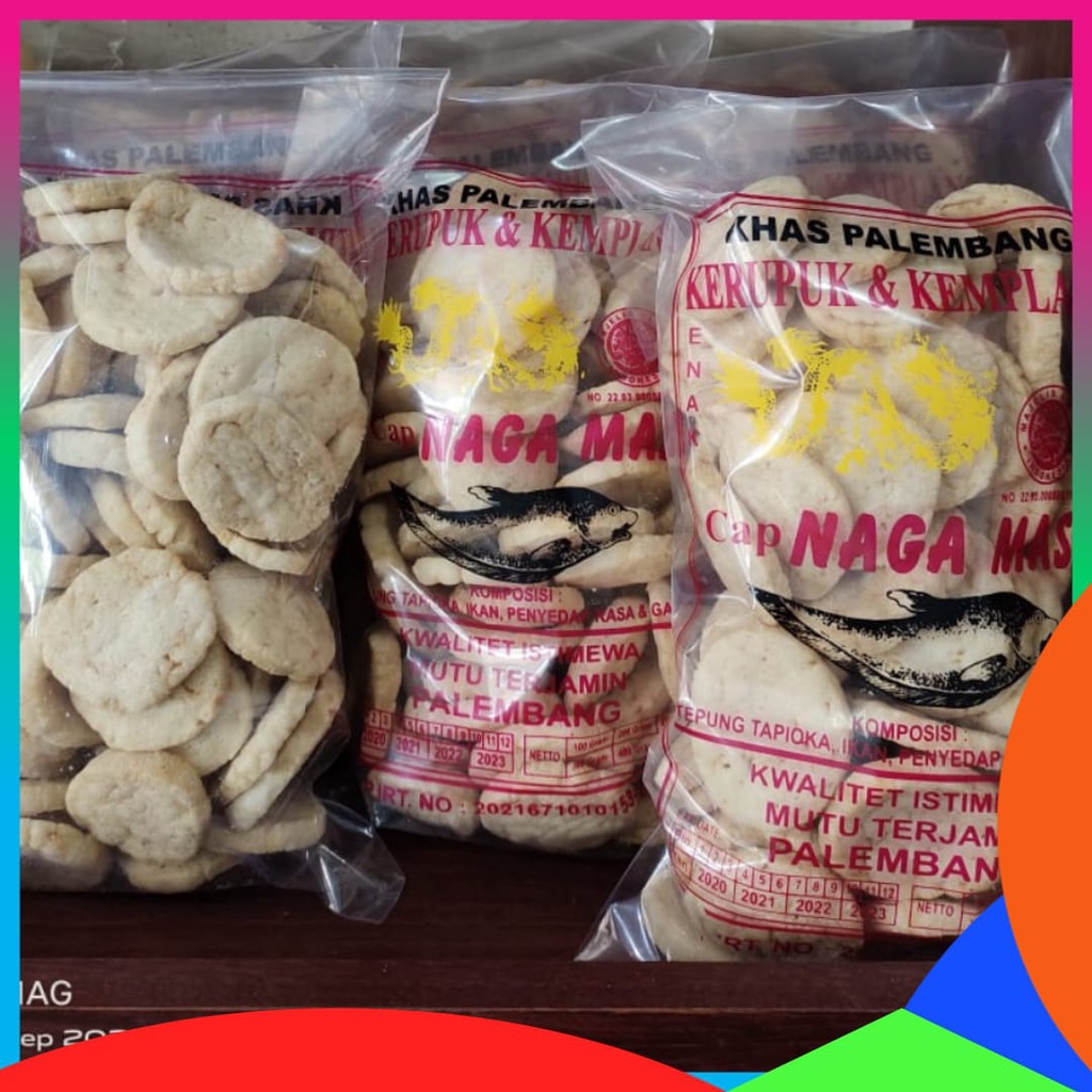 

KEMPLANG KERUPUK KULIT IKAN TENGGIRI 500 GRAM NAGA MAS KHAS PALEMBANG KEMPLANG KULIT BULATAN KECIL KANCING