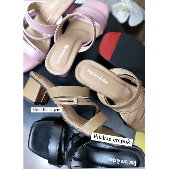 DECLARE&amp;DEE ANYA HEELS CHUNKY 5 CM (premium quality)