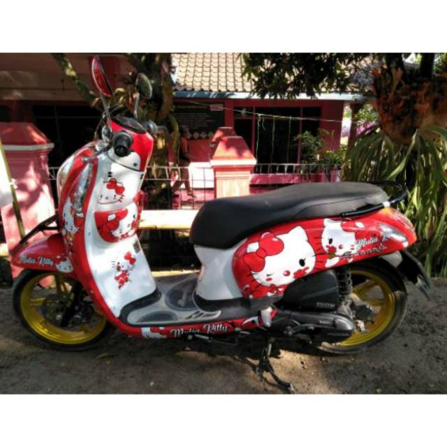 Striping Sticker Variasi Scoopy Fi 2017 2018 Hello Kitty Shopee