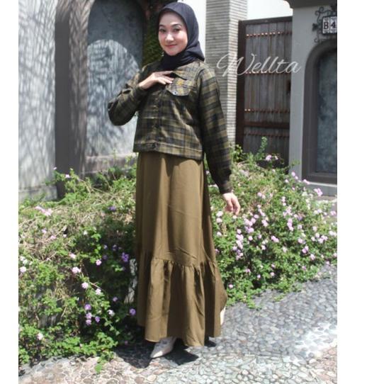 Banyak Dipakai.. Gamis set outer Orin/Gamis bahan ity crep/Gamis Terbaru 2022/Lexy Crop Blezer