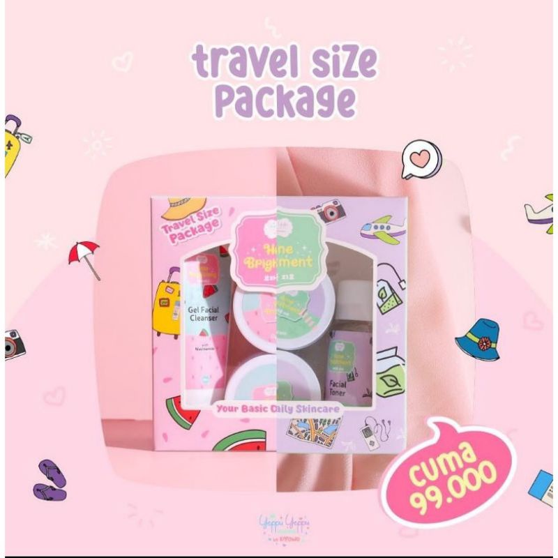 YEPPU-YEPPU BY KIYOWO PAKET SKINCARE YEPPU YEPPU KIYOWO TRAVEL SIZE PACKAGE SKINCARE YEPPU-YEPPU BY 
