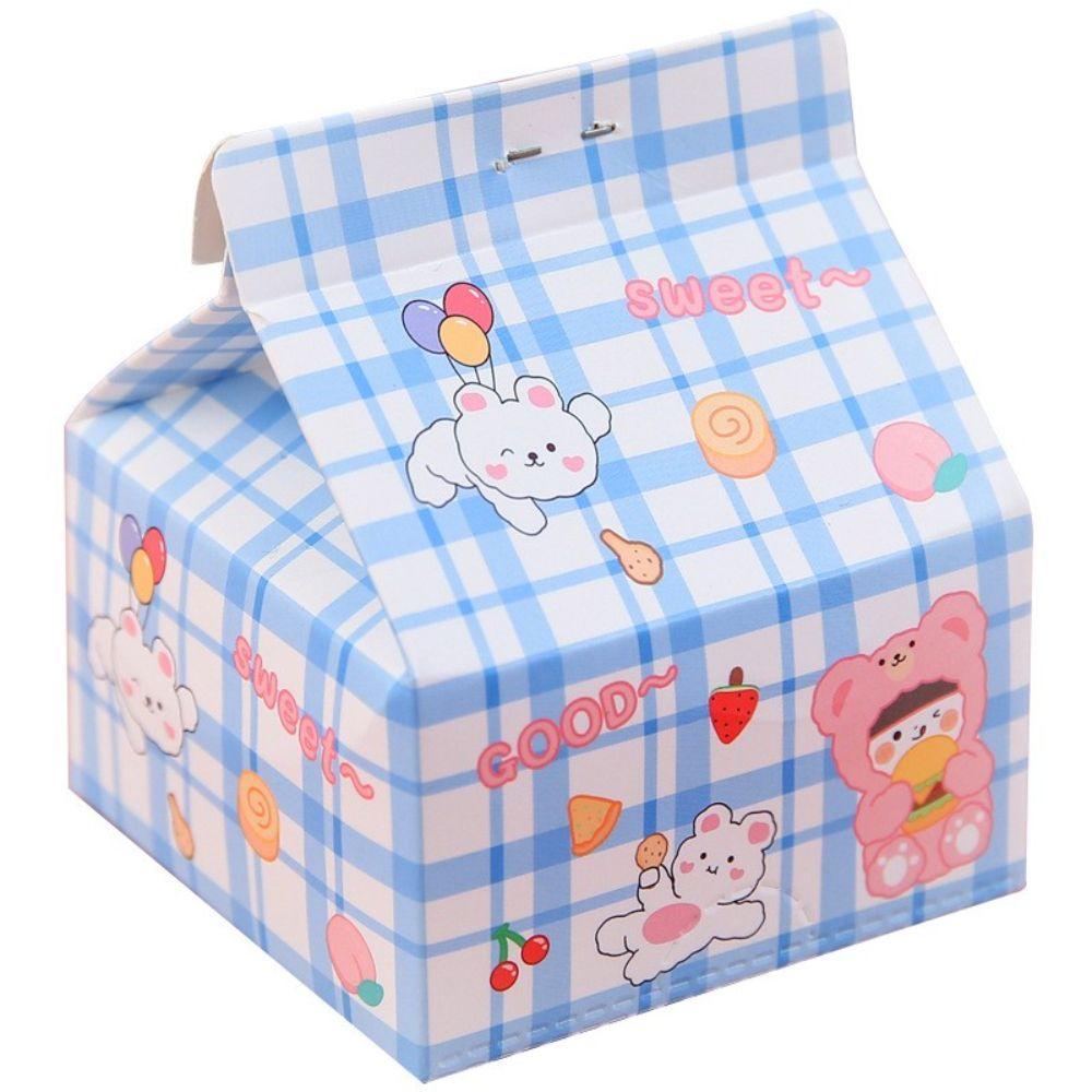 Lanfy Milk Carton Memo Pad Kawaii Bear Kantor Sekolah Rabbit To Do List Pesan Notes