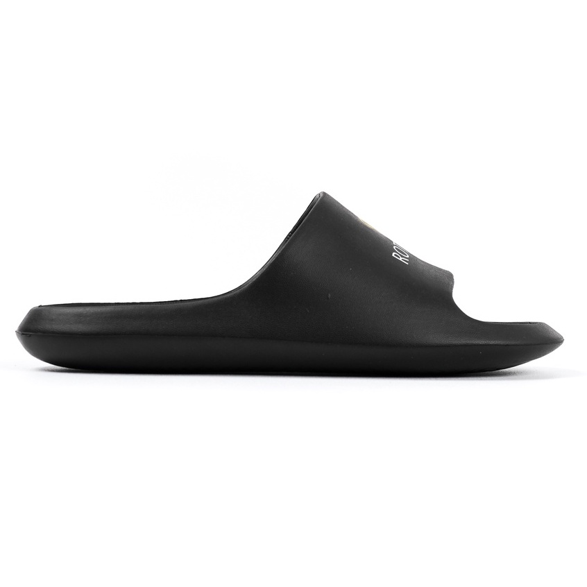 Sandal Slop Pria Slip On Flip Flop Basic Sandal Slide Korea Style Anti Air Warna Hitam