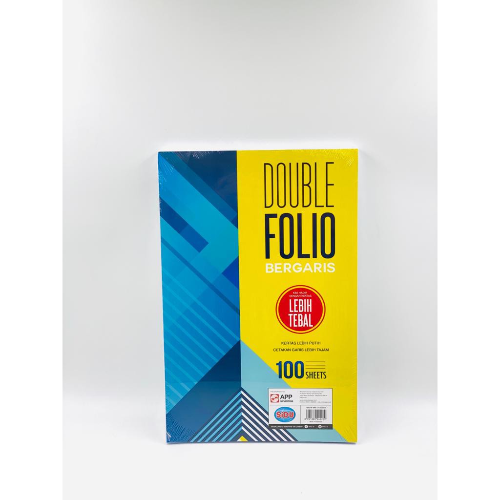 

Kertas Double Folio Garis Sinar Dunia SiDu SD 100 Lembar