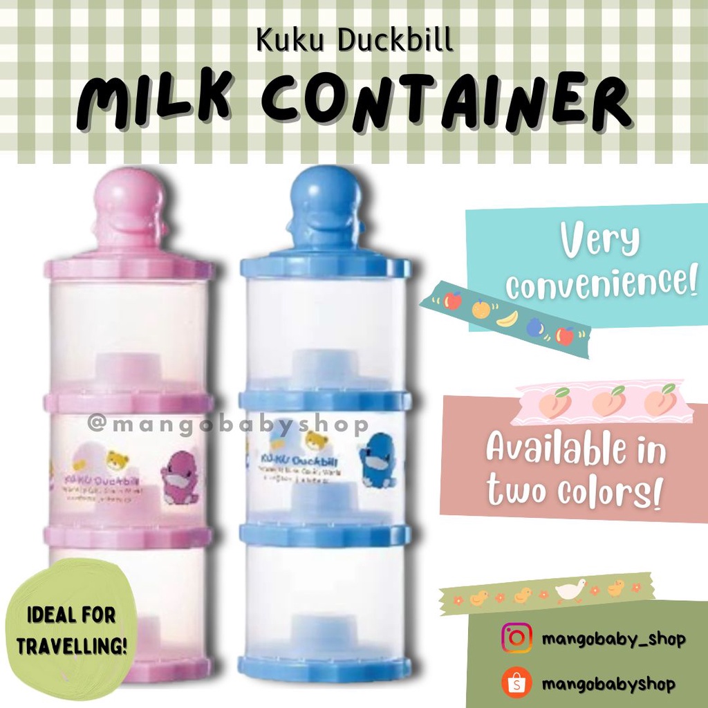 Kuku duckbill milk powder can container tempat susu bubuk ku 5417 susu