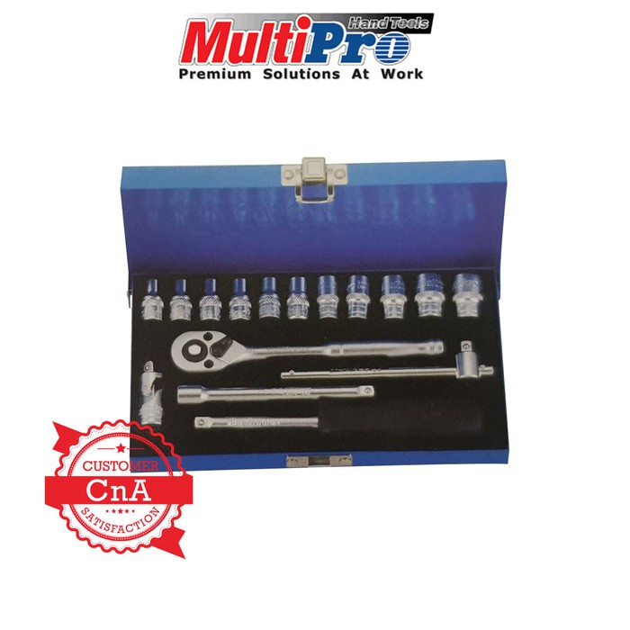 Promo MultiPro Kunci Socket Sok Set 17 pcs 1 4   inch  Taiwan  bukan Tekiro Murah