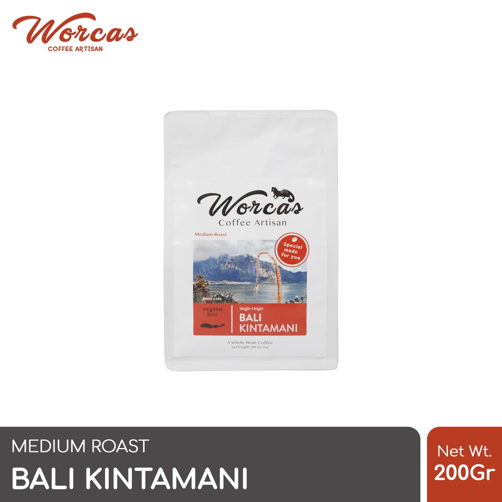 

WORCAS Kopi Arabika Bali Kintamani 200 Gram - Medium Roast