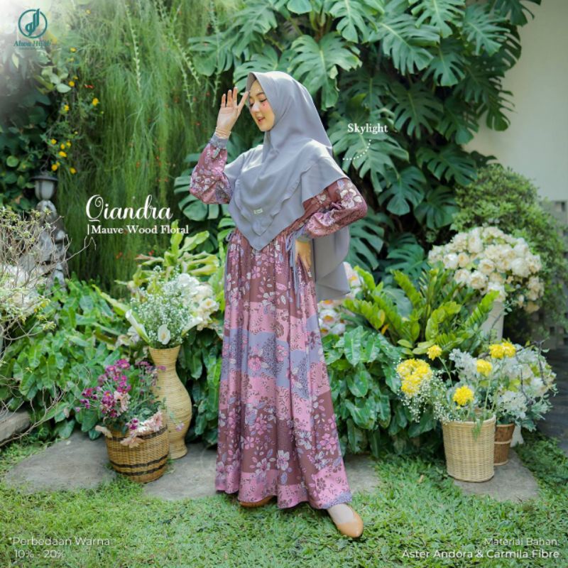 QIANDRA SET SKYLIGHT BY ALWA HIJAB