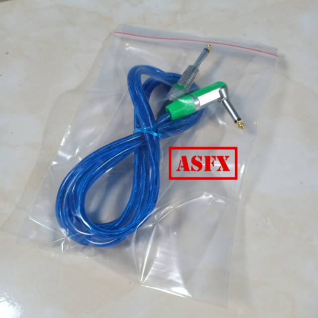 Kabel jek jack untuk gitar dengan panjang 2 meter / 2m murah low noise