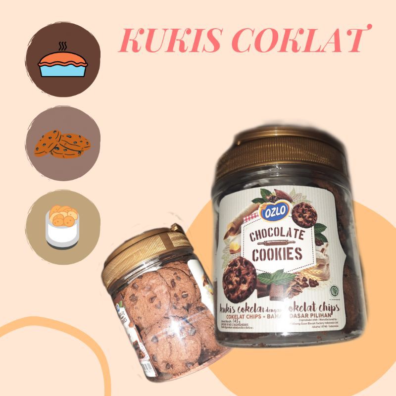 

Ozlo Chocolate Cookies 145gram / Coklat Cookies
